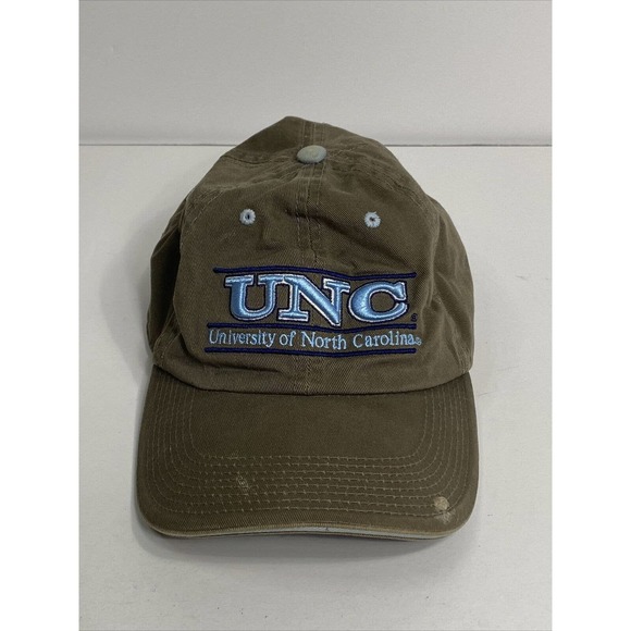 Vtg North Carolina Tar Heels Cap Adjustable Hat 90s The Game Script UNC Tarheels - Picture 1 of 7